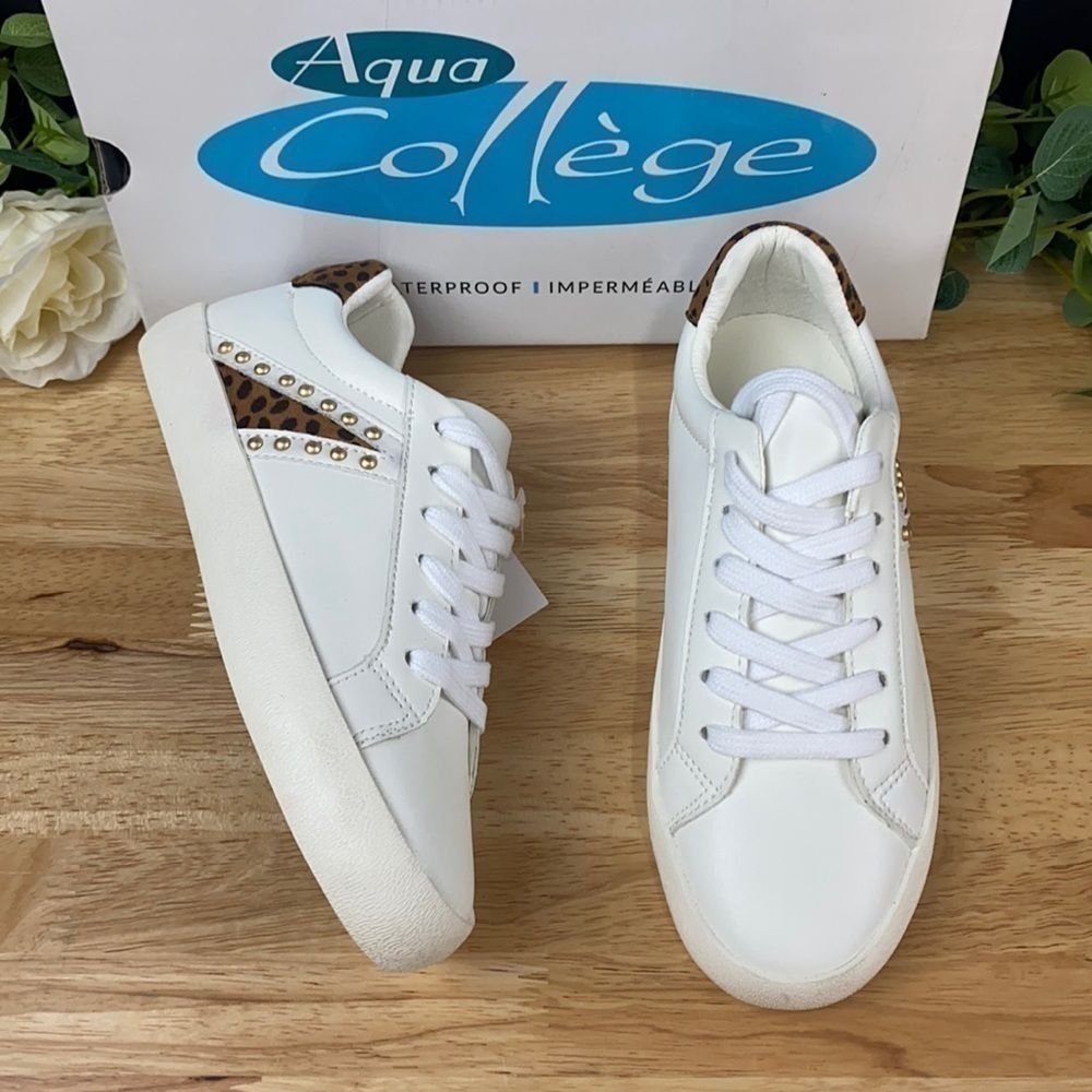 Aqua College White Sneakers 6.5M